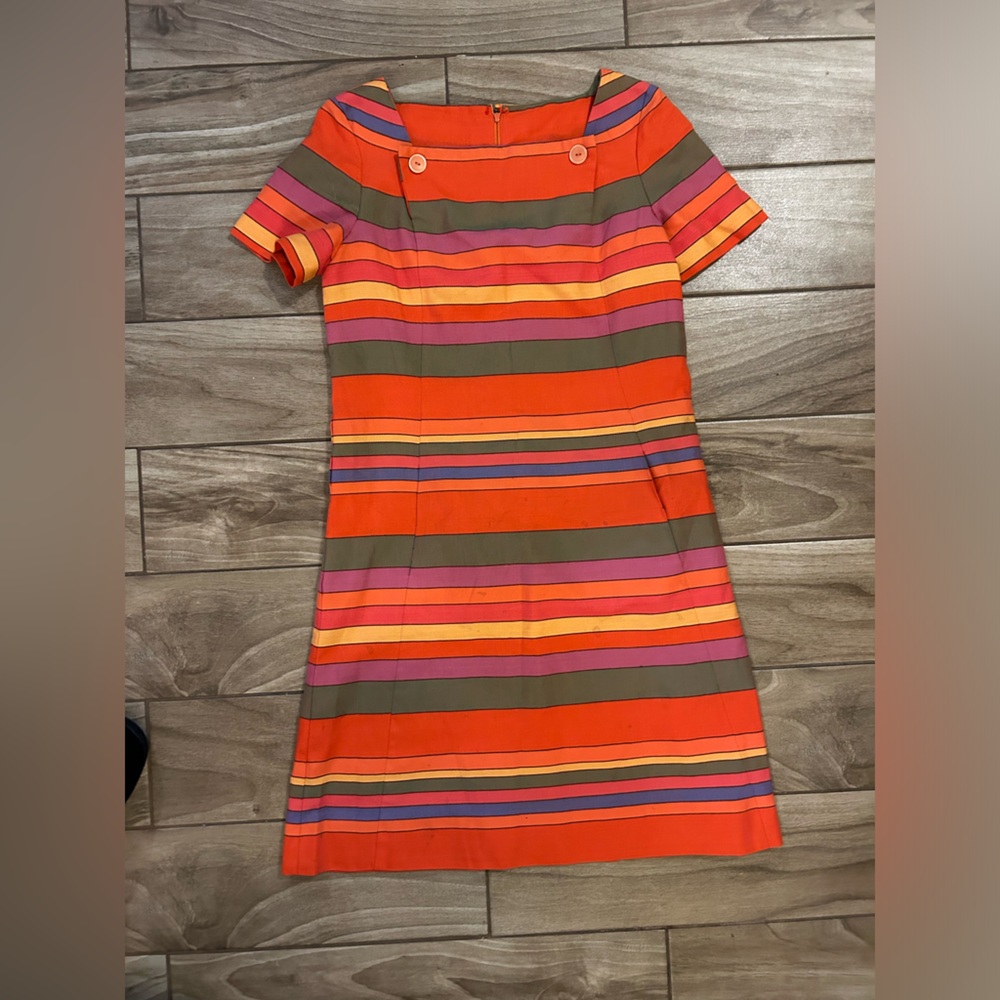 Vintage 60’s striped shift dress